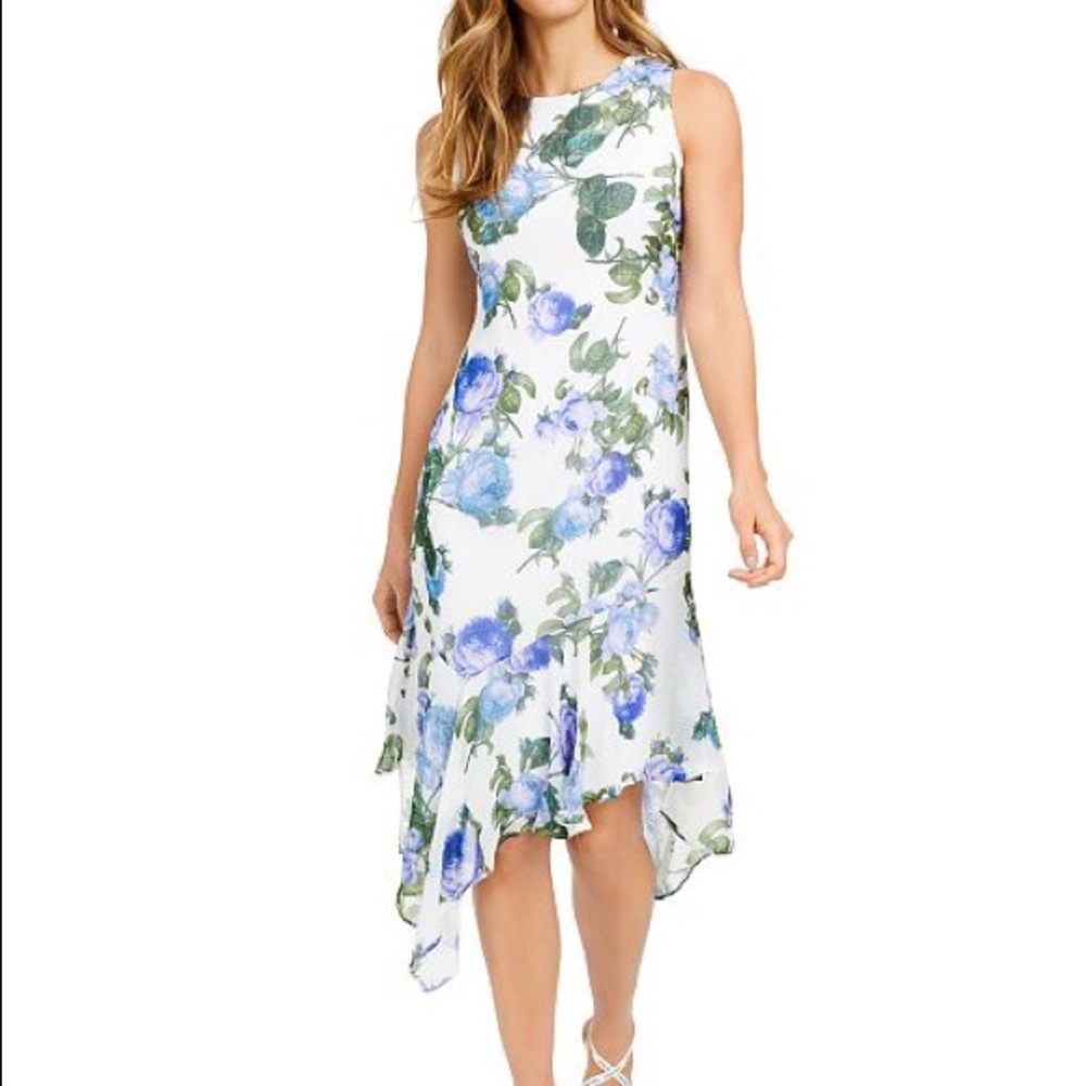 Calvin Klein Floral-Print Midi Dress